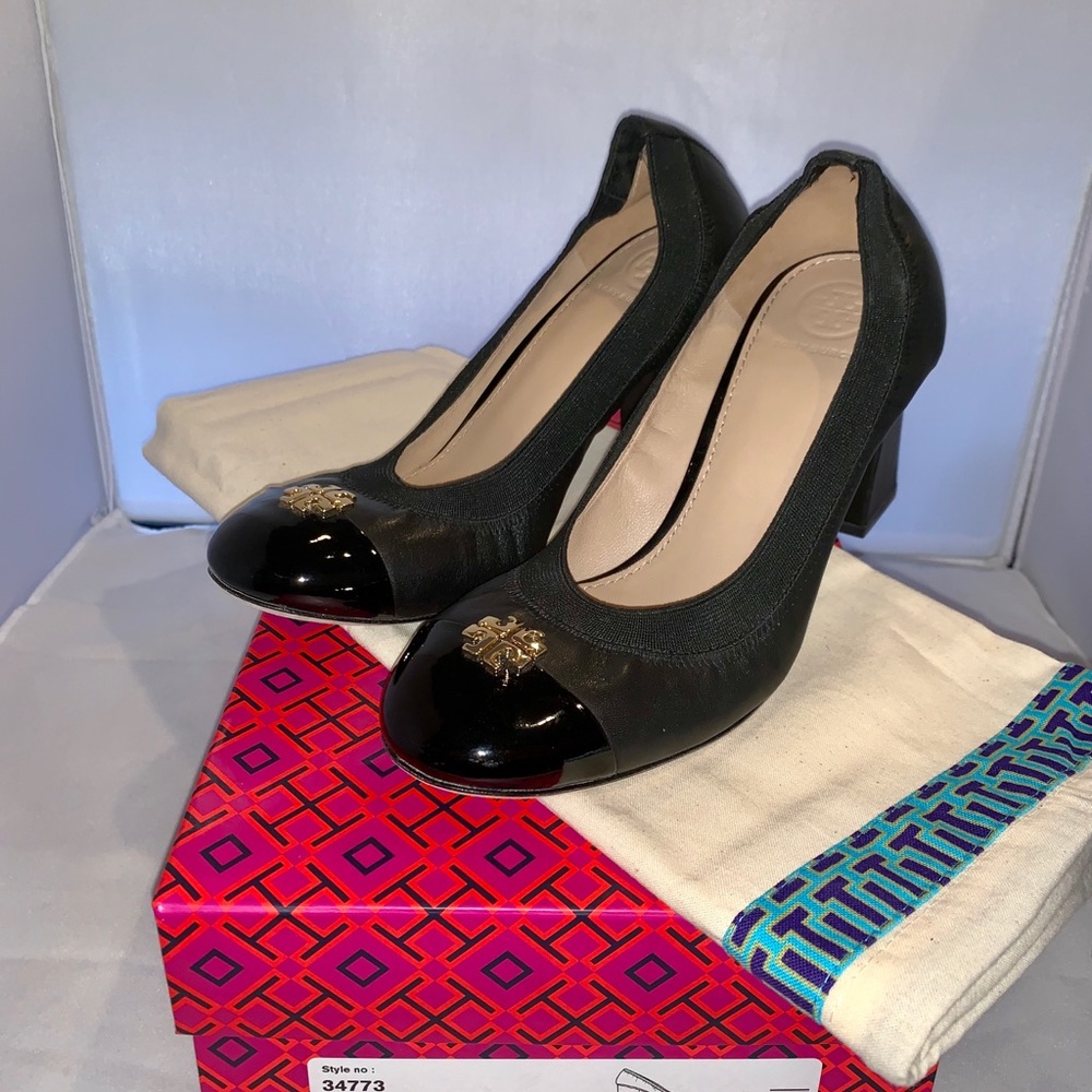 Tory Burch size 8 Black Jolie 75mm Pump
